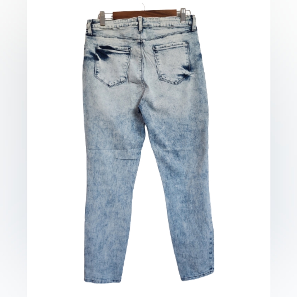 L'agence Womens Margot High Rise Skinny Jean Celestial Blue Acid Wash NWOT Sz 32 - Picture 6 of 14